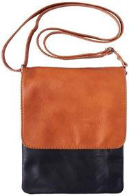 img 3 attached to 👜 LaGaksta Ashley: Compact Leather Crossbody Bag with Passport Holder