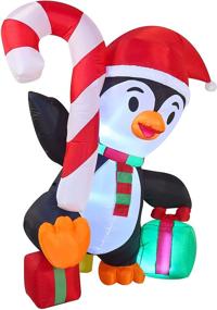 img 3 attached to 🎄 Bringing Christmas Cheer with Joiedomi's 6 FT Tall Inflatable Funny Penguin: Perfect for Indoor and Outdoor Party Celebrations!