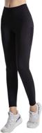 🩳 loranzi women's high waist yoga pants with 2 pockets - tummy control and workout leggings логотип