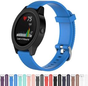 img 3 attached to Vozehui Compatible With Garmin Vivoactive 3 Band Wearable Technology and Clips, Arm & Wristbands