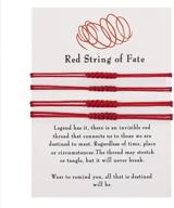 🔴 red string of fate bracelet - adjustable good luck protection bracelet for women, men, boys, and girls - 7 knots - ideal gift logo