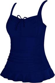 img 3 attached to Gabrielle Aug Swimsuit Adjustable Tankini Swimwear Women's Clothing in Swimsuits & Cover Ups