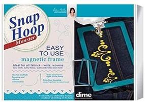 img 1 attached to 🧲 Baby Lock/Brother Snap Hoop Monster - 9.5" x 9.5" Magnetic Embroidery Hoop for Machine Embroidery - Enhancing SEO