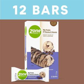 img 1 attached to 🍫 ZonePerfect Chocolate Chip Cookie Dough Protein Bars - High Protein Nutrition with Vitamins & Minerals, 12 Bars