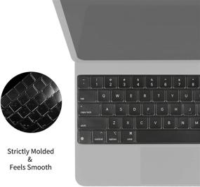 img 1 attached to 🔤 Защита клавиатуры Digi-Tatoo для iPad Magic Keyboard (US Layout) - Совместима с iPad Pro 12,9 дюйма (5-го, 4-го и 3-го поколения) | Ультратонкий, прозрачный материал TPU | Пленка-защитник клавиатуры Magic Keyboard