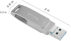 img 2 attached to 💾 Флеш-накопитель USB объемом 256 ГБ Thumb Drive Photo Stick USB3.0 iOS Memory Stick 3-в-1 Внешний накопитель Richwell, совместимый с iPhone, iPad, Mac, Android, PC (Silver-04ZK256G)