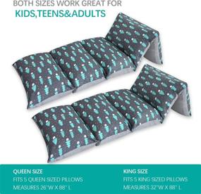 img 1 attached to 🛏️ Biloban Floor Pillow Cover: Non-Slip for Boys and Girls - Enhance Room Decor, Reading, Napping, and Playtime!