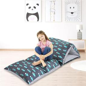 img 4 attached to 🛏️ Biloban Floor Pillow Cover: Non-Slip for Boys and Girls - Enhance Room Decor, Reading, Napping, and Playtime!