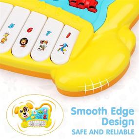 img 1 attached to 🎹 STEAM Life Baby Piano Toys: Light Up Musical Learning for 6 to 12 Months - Educational Keyboard for Infants - Ideal Gift for Boys, Girls, and Toddlers (0-18 Months)