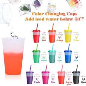 img 3 attached to 🌈 Color-Changing Cup Straws and Lids