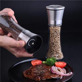 img 1 attached to Refillable Food Steel Tall Adjustable Coarseness Peppercorn