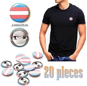 img 2 attached to 🌈 Vibrant LGBT Lapel Pin Set: 100 PCS Rainbow Pride Button Gay Pride Pins with Rainbow Flag Design, 1 Inch Size
