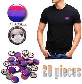 img 1 attached to 🌈 Vibrant LGBT Lapel Pin Set: 100 PCS Rainbow Pride Button Gay Pride Pins with Rainbow Flag Design, 1 Inch Size