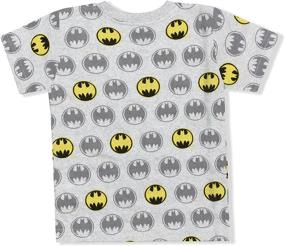 img 2 attached to 🦇 Warner Bros Batman 2-Piece Tee Shirt and Short Set - Ideal for Boys