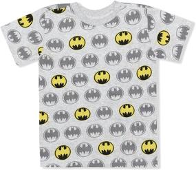 img 3 attached to 🦇 Warner Bros Batman 2-Piece Tee Shirt and Short Set - Ideal for Boys