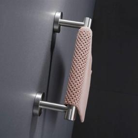 img 1 attached to 🔧 Kenivix 9-Inch Hand Towel Bar - Stainless Steel Rustproof Bathroom & Kitchen Dish Cloths Hanger - Wall Mount Brushed Steel Towel Holder
