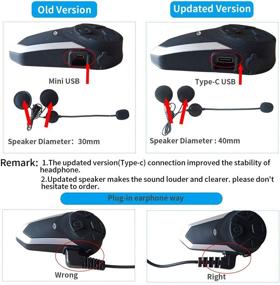 img 3 attached to 🎧 HuanGou BT-S3 Motorcycle Bluetooth Headset with 1000M Helmet Intercom - Perfect for Handsfree Communication, Music Streaming, GPS Navigation & More!