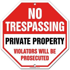 img 4 attached to Private Property Trespassing Sign Rust Free