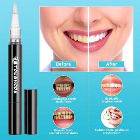 img 2 attached to Enhance Your Smile Anywhere: TOWODE Teeth Whitening Pen 3 Pens (4ML / PCS), Teeth Whitening Pen Refills with Easy Reach Design & Extra Soft Applicator Brush