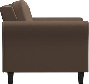 img 2 attached to 🪑 Harrington Armchair by Lifestyle Solutions – Brown, 35.4" W x 32.0" D x 32.7" H