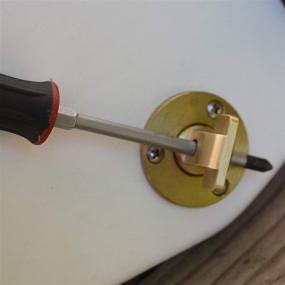 img 1 attached to 🛥️ Seaworthy Innovations Boat Garboard Drain Plug - High-Quality 1/2" NPT Thread - C954 Bronze Construction