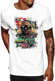 img 4 attached to 👕 Swag Point: Trendy Streetwear Graphic Cotton Men's Shirts Collection