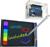 📺 eeeee 3-in-1 color touch screen lcd with uno r3 atmega328p board for arduino – complete kit with acrylic case, touch pen, usb cable, sd card socket logo