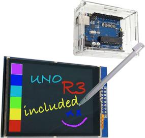 img 4 attached to 📺 EEEEE 3-in-1 Color Touch Screen LCD with UNO R3 ATMEGA328P Board for Arduino – Complete Kit with Acrylic Case, Touch Pen, USB Cable, SD Card Socket