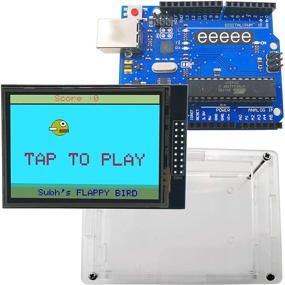 img 1 attached to 📺 EEEEE 3-in-1 Color Touch Screen LCD with UNO R3 ATMEGA328P Board for Arduino – Complete Kit with Acrylic Case, Touch Pen, USB Cable, SD Card Socket