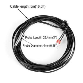 img 1 attached to 🌡️ CrocSee 10K NTC Temperature Sensor Probe - 5 Meters