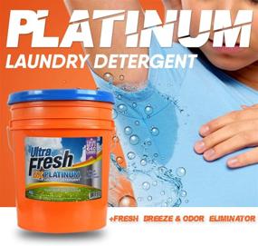 img 2 attached to 🌬️ Platinum Fresh Breeze HE Liquid Laundry Detergent with Odor Eliminators - Ultra Concentrated Formula for Up to 640 Loads. 5 Gallons (640 oz)