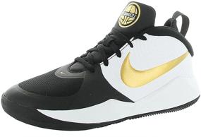 img 3 attached to Boys' Nike Hustle Sneaker - Metallic Silver Shoes for Sneakers