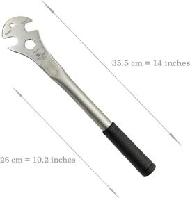 img 3 attached to 🚴 Bikehand Extra Long Handle Bicycle Pedal Wrench - 350mm - Premium Spanner Tool for Easy Road Mountain Bike Pedal Removal - 15mm