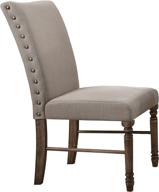 🪑 acme furniture levant's side chair: elegant cream and distressed weathered oak design logo