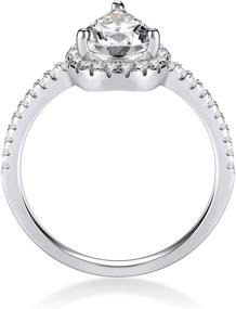 img 2 attached to Shaped Moissanite Engagement Promise Bridal