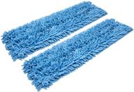 🧹 ultimate cleaning power with real clean 24 inch chenille microfiber wet mop pad - pack of 2 logo