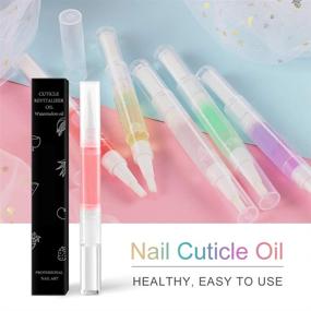 img 2 attached to 💅 Revitalize and Moisturize: 15PC Cuticle Revitalizer Oil Nail Treatment Set