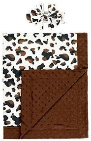 img 2 attached to 🐮 Coffee Cow Print Baby Blanket: Perfect for Newborns, Girls, Nursery, Stroller, Crib, and Swaddling