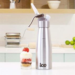 img 3 attached to 🍨 Whip It Up: Exceptional Professional Whipped Cream Dispenser for Homemade Delights – Perfect for Creams, Sauces, Desserts, and Infused Liquors (500ml, 1 Pint)!