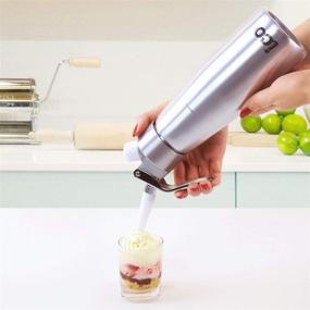 img 2 attached to 🍨 Whip It Up: Exceptional Professional Whipped Cream Dispenser for Homemade Delights – Perfect for Creams, Sauces, Desserts, and Infused Liquors (500ml, 1 Pint)!