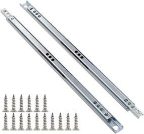 img 4 attached to 📏 12 Inch Yoohey Metal Drawer Slides, Two-Way Ball Bearing Slide Track Rail - 0.7 Inch Width - 1 Pair