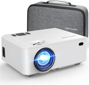 img 4 attached to 📽️ DBPOWER RD-820 Mini Projector with Carrying Case - Portable Video Projector, 5500Lux Brightness, Support for 1080P, 200'' Display, Compatible with TV Stick, PS4, HDMI, VGA, TF, AV, USB