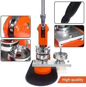 img 2 attached to 🔘 37mm 1.5 inch Button Maker Machine - Aluminum Frame with Free 100pcs Button Parts + Circle Cutter