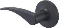 🚪 matte black left-handed victor dummy door lever by amazon basics логотип