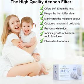 img 3 attached to 🔍 Aennon 3 Replacement Filters: Enhance Performance of Cool Mist Ultrasonic Humidifiers - Compatible with Multiple Top Brands (3-Pack Humidifier Filter)