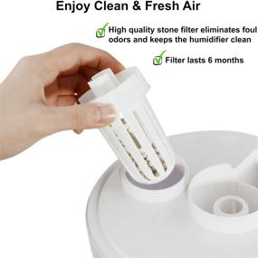 img 1 attached to 🔍 Aennon 3 Replacement Filters: Enhance Performance of Cool Mist Ultrasonic Humidifiers - Compatible with Multiple Top Brands (3-Pack Humidifier Filter)