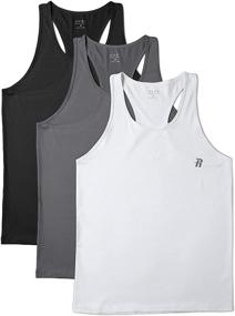 img 4 attached to Runhit Workout Muscle Sleeveless Athletic Men's Clothing in Shirts