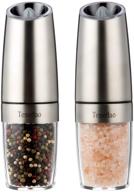 🧂 tesedao electric gravity salt and pepper grinder set: adjustable coarseness, one-handed operation for pepper, himalayan salt, and spices logo