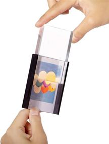 img 3 attached to 📸 WINKINE Instax Film Frame: Sleek Acrylic Floating Photo Frame for Fujifilm Instax Mini 90, 70, 25, 9, 8, 8+ 50S, Instax SP-2, Polaroid PIC-300 Z2300 Film