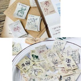 img 3 attached to 💌 225 Vintage Decorative Stamp Stickers for Scrapbooking, Envelopes, Journals, Diaries, and Planners - WSERE